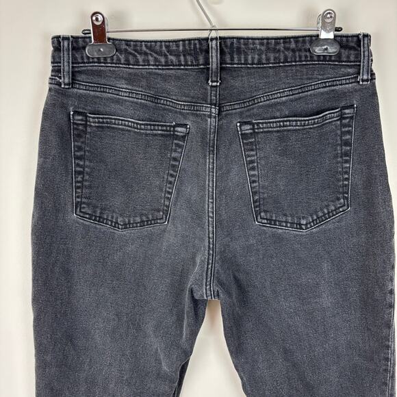 Abercrombie and Fitch Simone High Rise Slim Jeans 32/ 14R Black 99% cotton - Picture 5 of 7